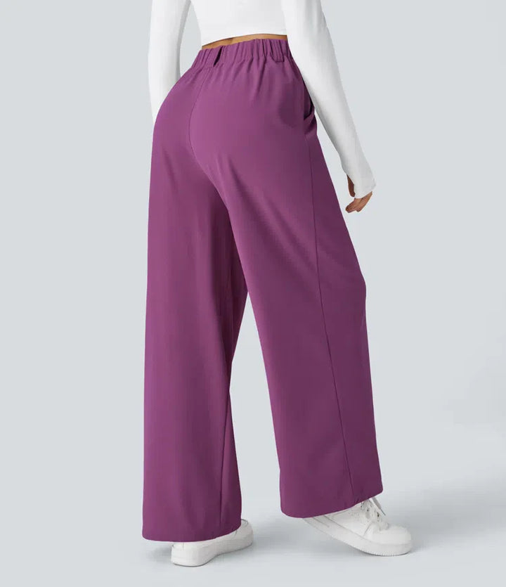 Lena | Wide Leg Waffle Trouser