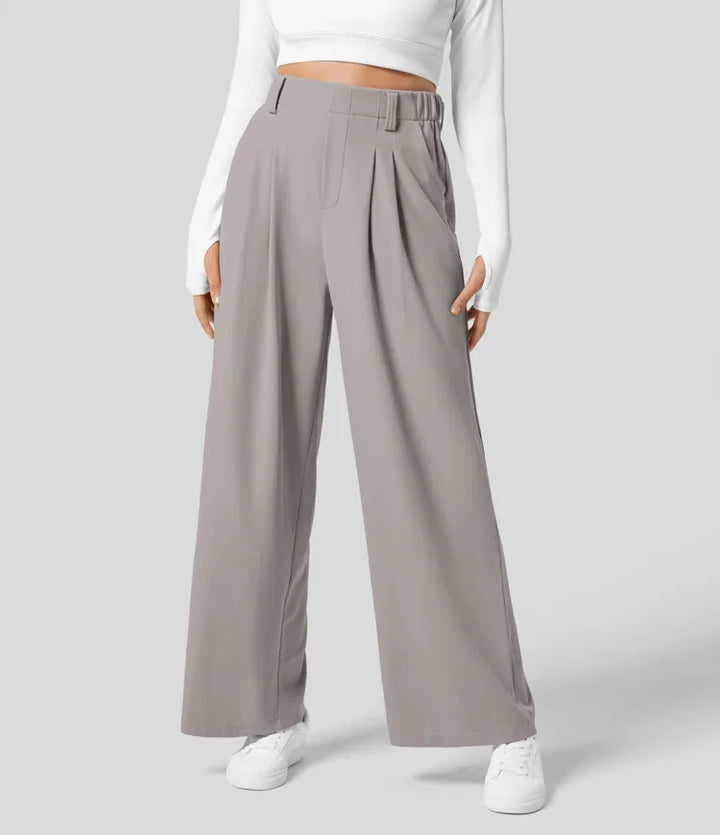 Lena | Wide Leg Waffle Trouser