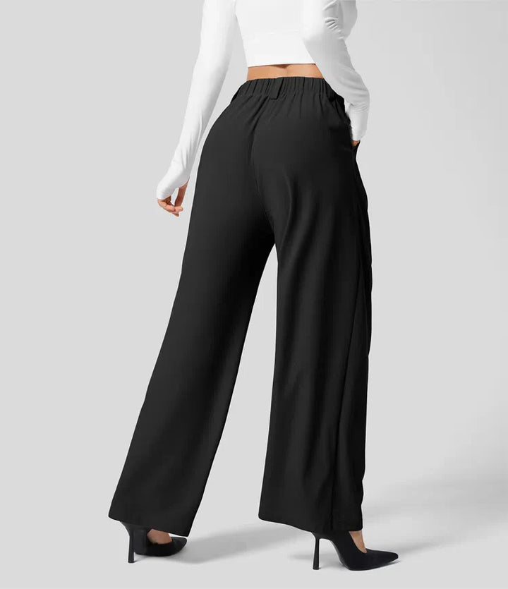 Lena | Wide Leg Waffle Trouser