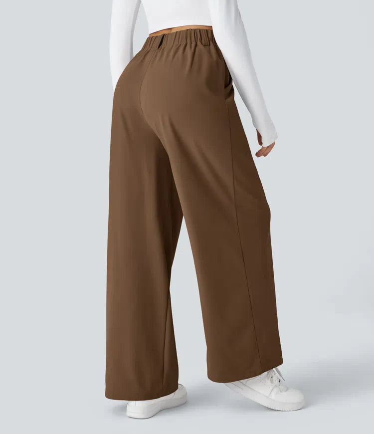 Lena | Wide Leg Waffle Trouser