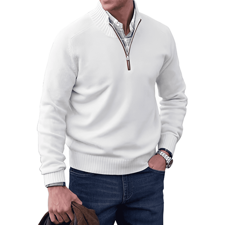 David | Elegant zippered sweater