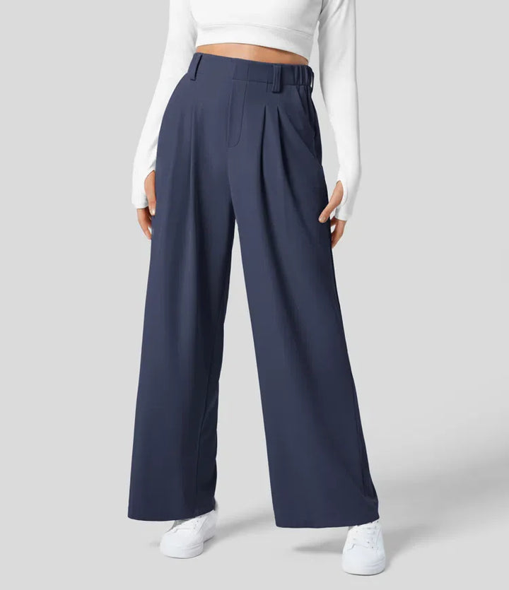 Lena | Wide Leg Waffle Trouser