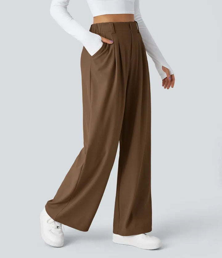 Lena | Wide Leg Waffle Trouser