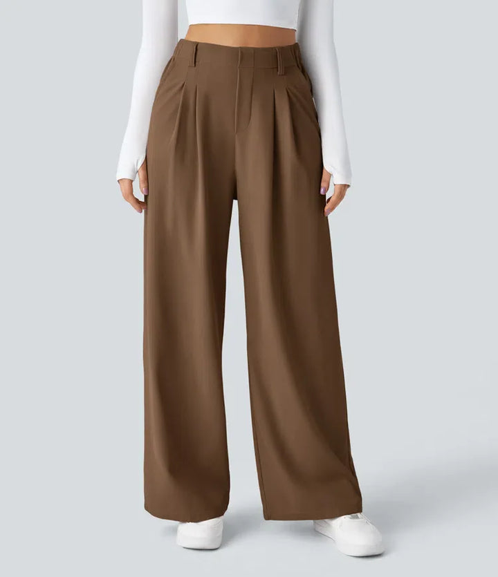 Lena | Wide Leg Waffle Trouser