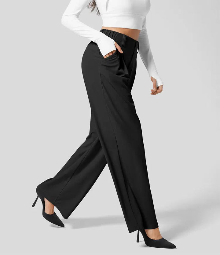 Lena | Wide Leg Waffle Trouser