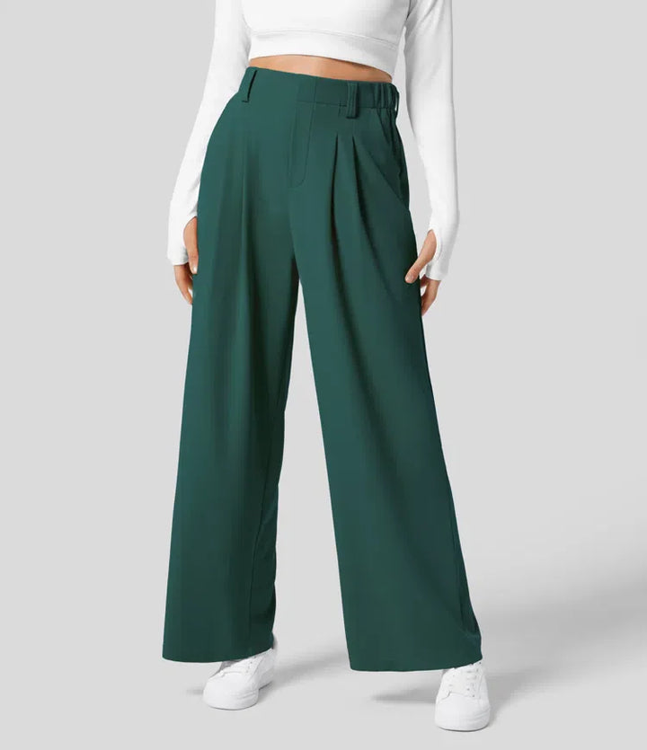 Lena | Wide Leg Waffle Trouser