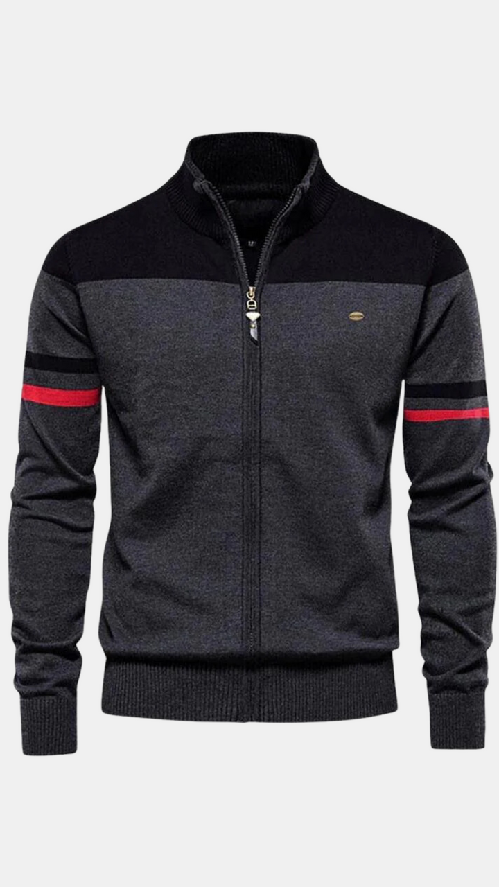 ATLAS | RETRO STRIPED BOMBER JACKET