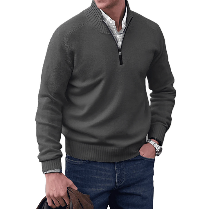 David | Elegant zippered sweater