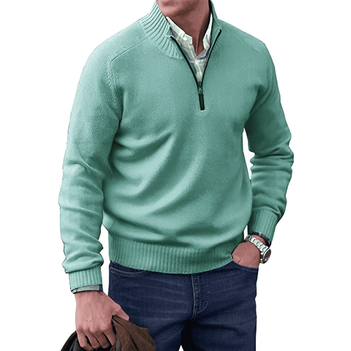 David | Elegant zippered sweater