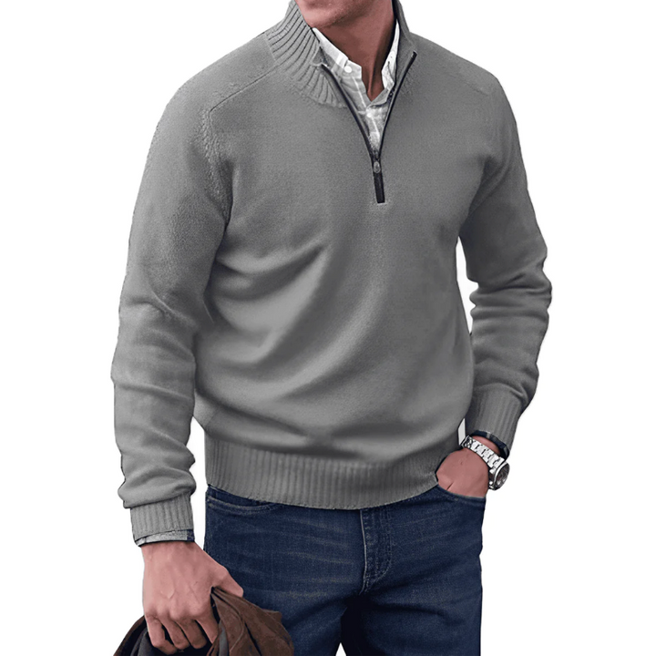 David | Elegant zippered sweater