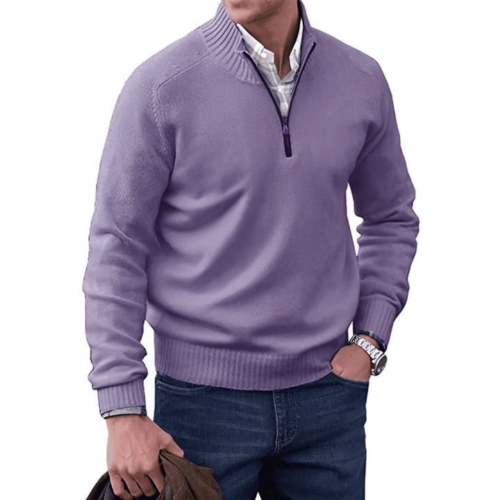David | Elegant zippered sweater