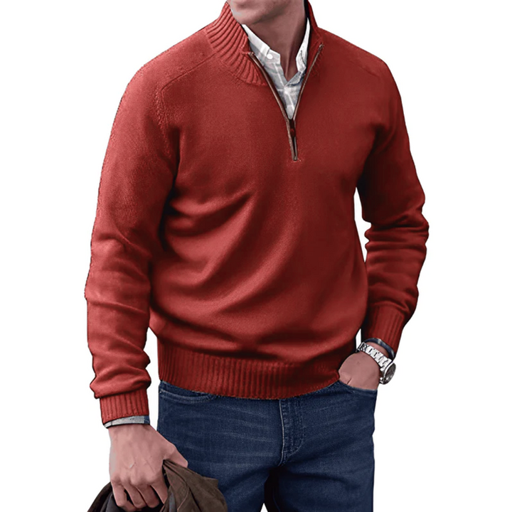David | Elegant zippered sweater